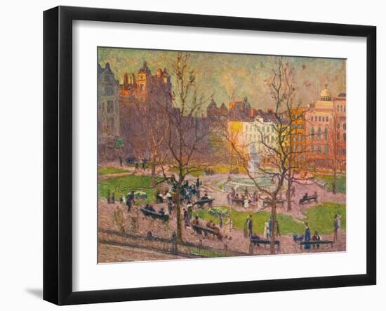 'March Sunshine, Leicester Square', c1914-Emile Claus-Framed Giclee Print