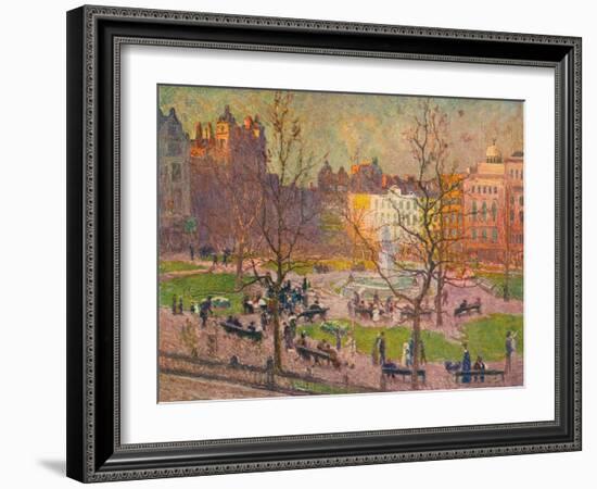 'March Sunshine, Leicester Square', c1914-Emile Claus-Framed Giclee Print