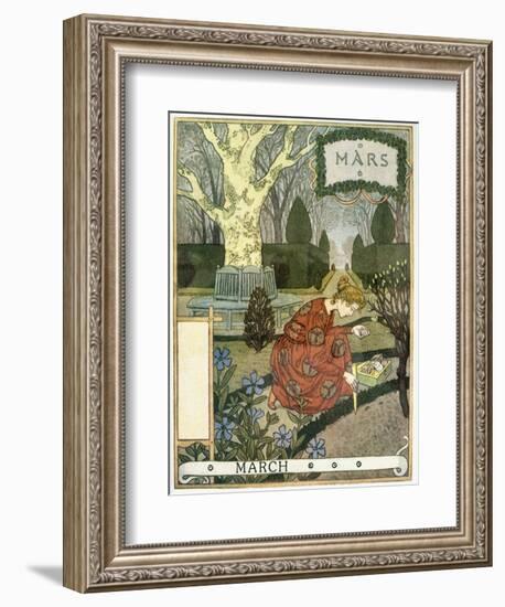 March-Eugene Grasset-Framed Giclee Print