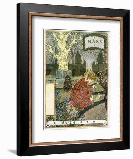 March-Eugene Grasset-Framed Giclee Print