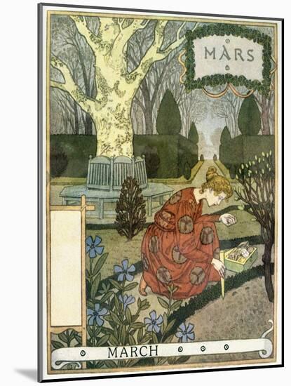 March-Eugene Grasset-Mounted Giclee Print