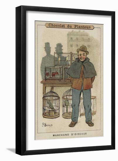 Marchand D'Oiseaux-Louis Borgex-Framed Giclee Print