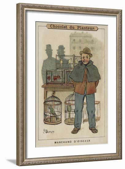 Marchand D'Oiseaux-Louis Borgex-Framed Giclee Print