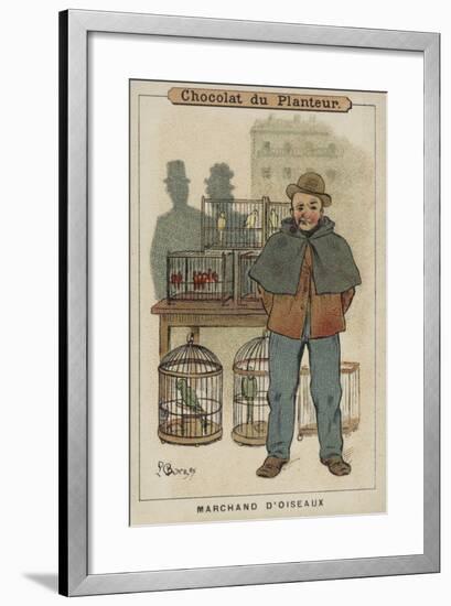 Marchand D'Oiseaux-Louis Borgex-Framed Giclee Print