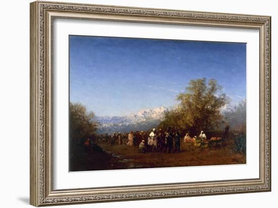 Marché à Fez-Félix Ziem-Framed Giclee Print