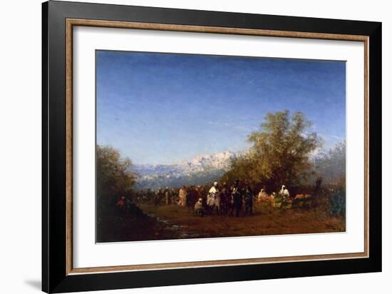 Marché à Fez-Félix Ziem-Framed Giclee Print