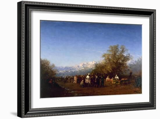 Marché à Fez-Félix Ziem-Framed Giclee Print