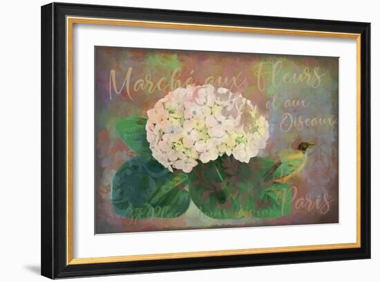 Marche? Aux Fleur - Flower Market-Cora Niele-Framed Giclee Print