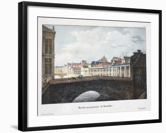 Marche Aux Poissons De Bruxelles, C.1895-null-Framed Giclee Print