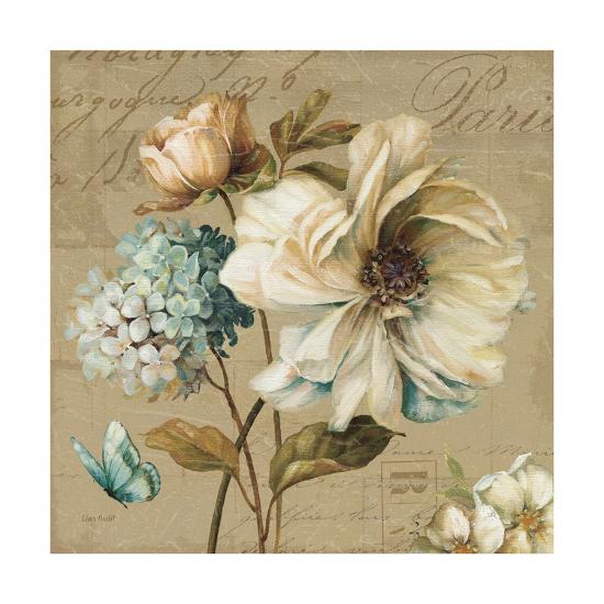 Marche De Fleurs Blue Ii Art Print Lisa Audit Art Com