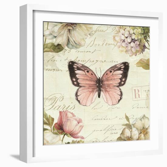 Marche de Fleurs Butterfly I-Lisa Audit-Framed Premium Giclee Print