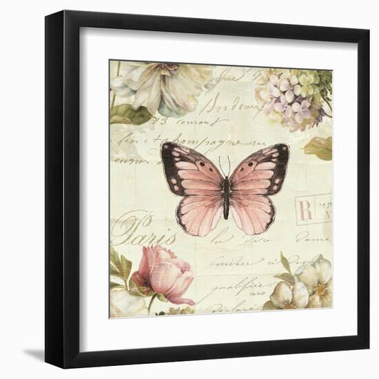 Marche de Fleurs Butterfly I-Lisa Audit-Framed Art Print