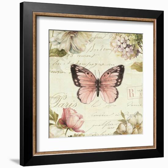 Marche de Fleurs Butterfly I-Lisa Audit-Framed Art Print