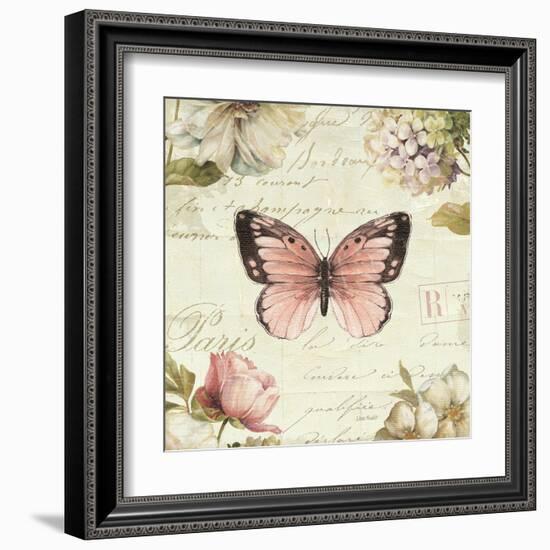 Marche de Fleurs Butterfly I-Lisa Audit-Framed Art Print