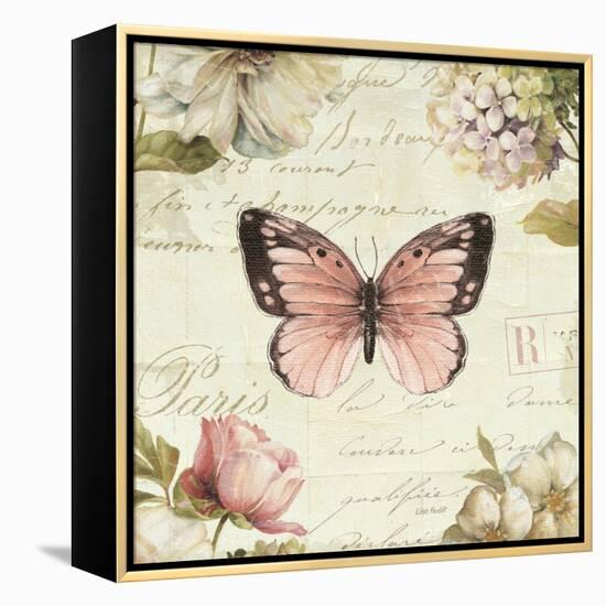 Marche de Fleurs Butterfly I-Lisa Audit-Framed Stretched Canvas