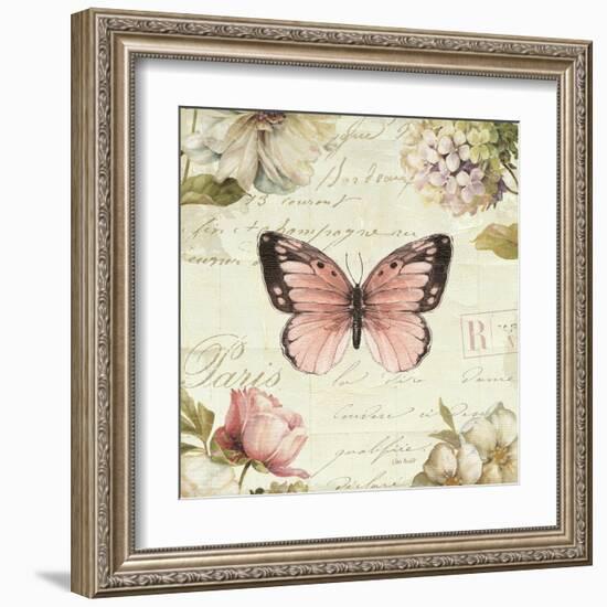 Marche de Fleurs Butterfly I-Lisa Audit-Framed Art Print