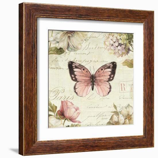 Marche de Fleurs Butterfly I-Lisa Audit-Framed Art Print