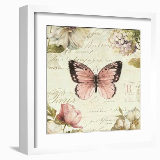 Marche de Fleurs Butterfly I-Lisa Audit-Framed Art Print