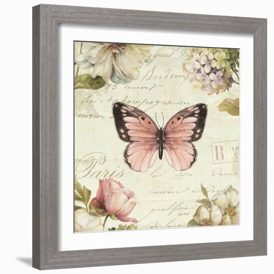 Marche de Fleurs Butterfly I-Lisa Audit-Framed Art Print