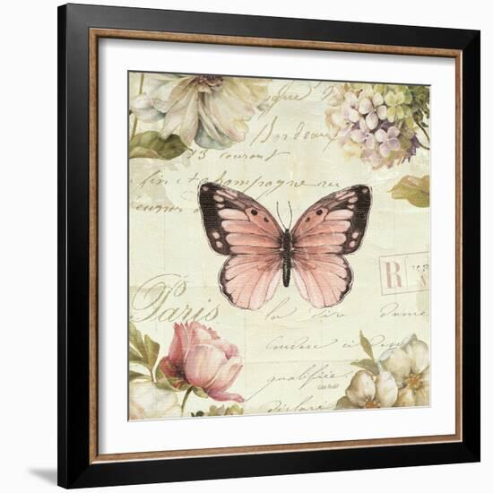 Marche de Fleurs Butterfly I-Lisa Audit-Framed Art Print