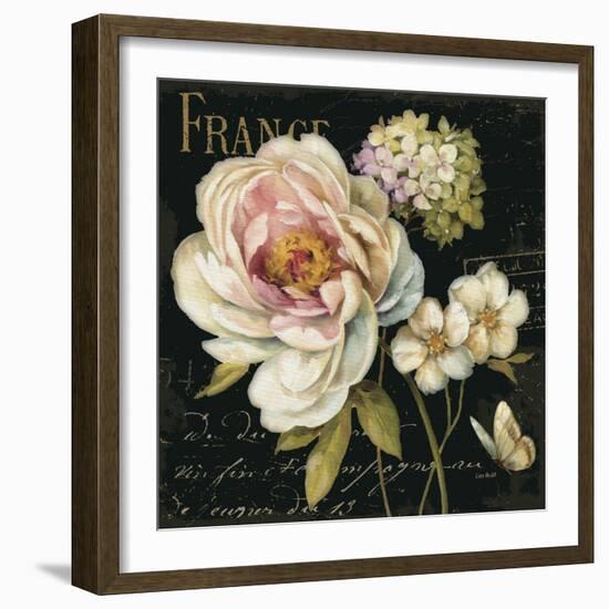 Marche de Fleurs on Black-Lisa Audit-Framed Premium Giclee Print