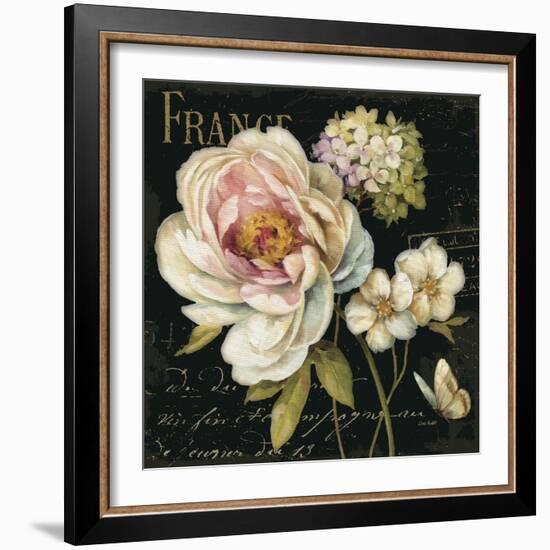 Marche de Fleurs on Black-Lisa Audit-Framed Premium Giclee Print