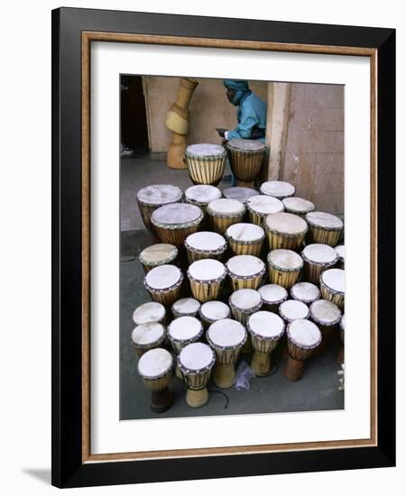 Marche Des Artisans (Artisans Market), Djembe, Bamako, Mali, Africa-Bruno Morandi-Framed Photographic Print