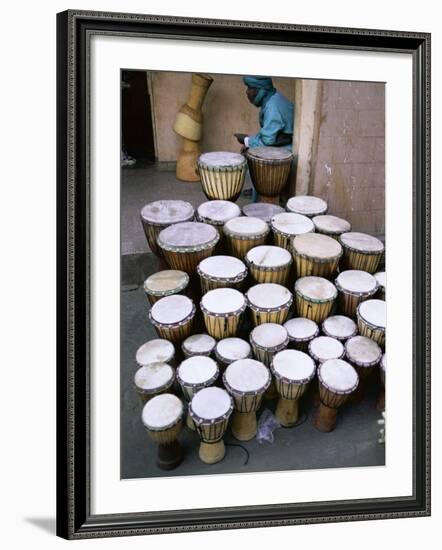 Marche Des Artisans (Artisans Market), Djembe, Bamako, Mali, Africa-Bruno Morandi-Framed Photographic Print