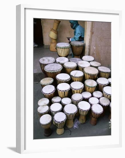 Marche Des Artisans (Artisans Market), Djembe, Bamako, Mali, Africa-Bruno Morandi-Framed Photographic Print