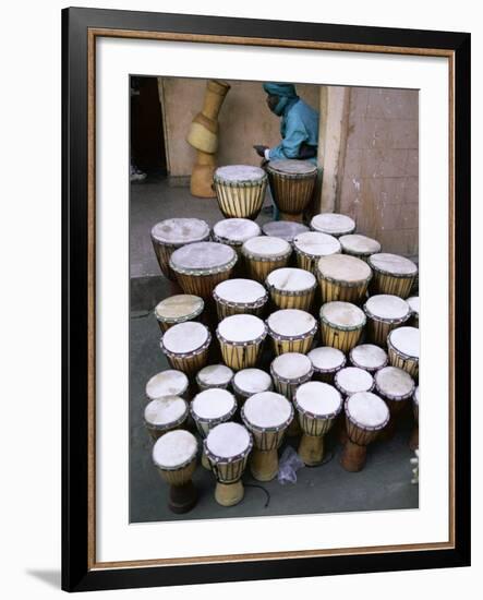 Marche Des Artisans (Artisans Market), Djembe, Bamako, Mali, Africa-Bruno Morandi-Framed Photographic Print