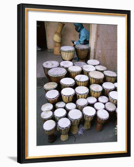 Marche Des Artisans (Artisans Market), Djembe, Bamako, Mali, Africa-Bruno Morandi-Framed Photographic Print