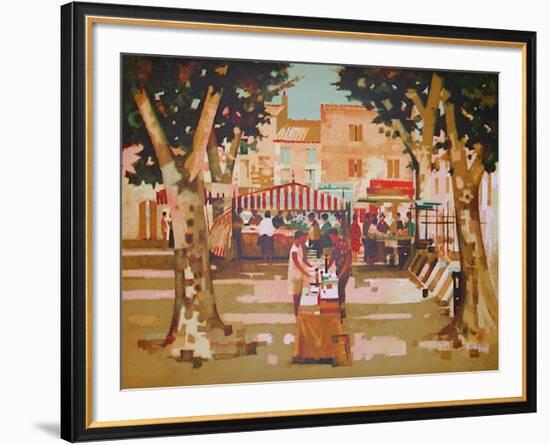 Marche en Provence-Marcel Depre-Framed Collectable Print