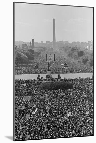 Marchers on the National Mall During the Million Man March, in View Towards the Washington Monument-null-Mounted Premium Photographic Print