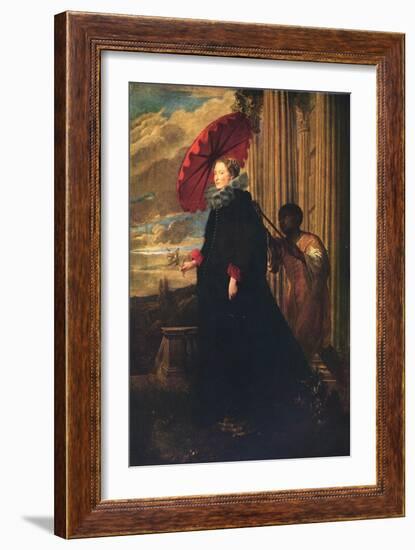 'Marchesa Elena Grimaldi, Wife of Marchese Nicola Cattaneo', c1623-Anthony Van Dyck-Framed Giclee Print