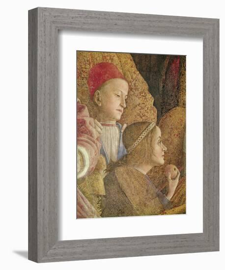 Marchese Ludovico Gonzago III of Mantua with His Family and Courtiers-Andrea Mantegna-Framed Giclee Print