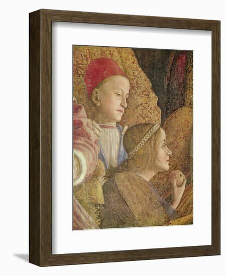 Marchese Ludovico Gonzago III of Mantua with His Family and Courtiers-Andrea Mantegna-Framed Giclee Print