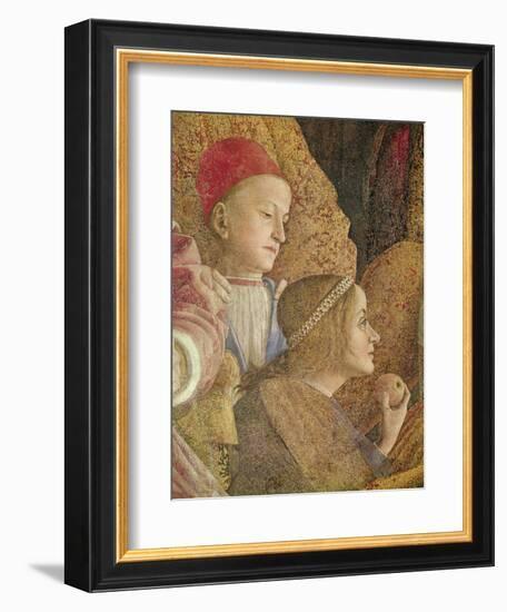 Marchese Ludovico Gonzago III of Mantua with His Family and Courtiers-Andrea Mantegna-Framed Giclee Print