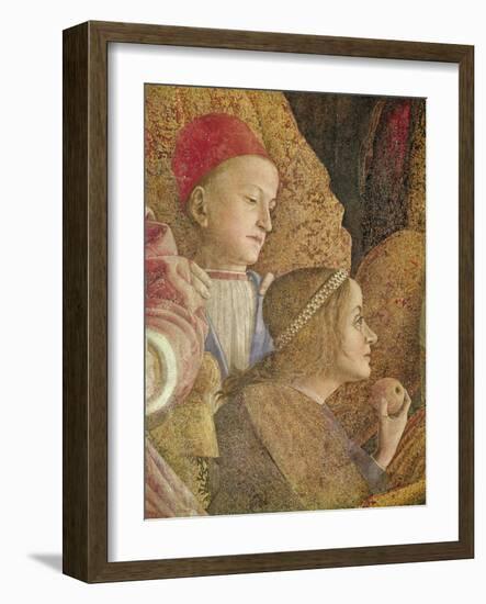 Marchese Ludovico Gonzago III of Mantua with His Family and Courtiers-Andrea Mantegna-Framed Giclee Print