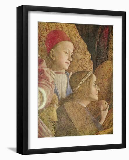 Marchese Ludovico Gonzago III of Mantua with His Family and Courtiers-Andrea Mantegna-Framed Giclee Print