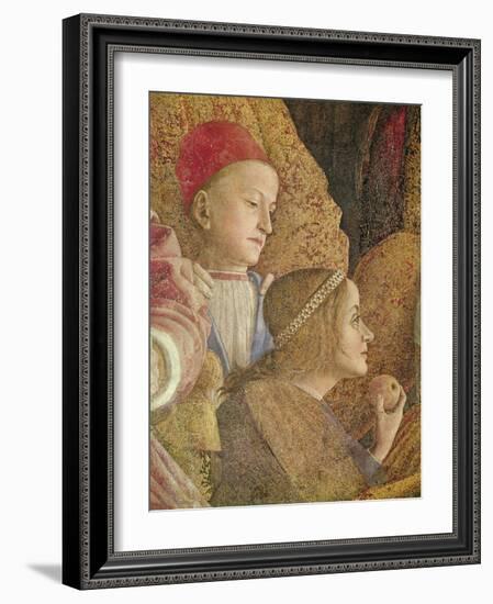 Marchese Ludovico Gonzago III of Mantua with His Family and Courtiers-Andrea Mantegna-Framed Giclee Print