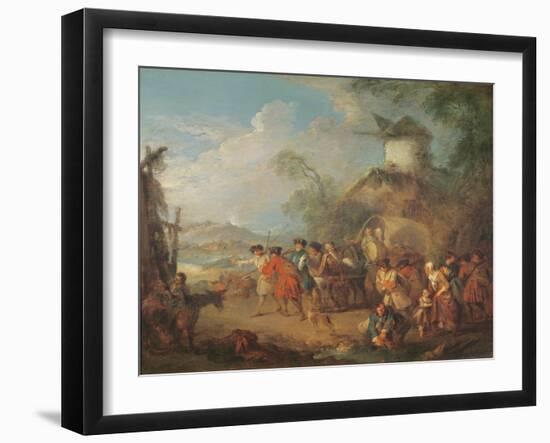 Marching Troops-Jean-Baptiste Joseph Pater-Framed Giclee Print
