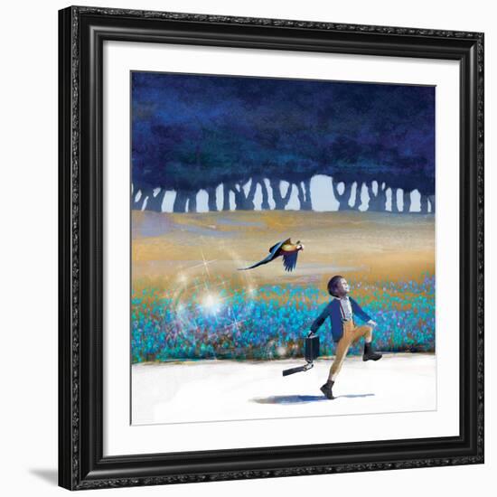 Marching-Nancy Tillman-Framed Giclee Print