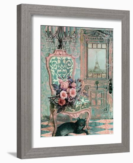 Marcie in Paris-Mindy Sommers-Framed Giclee Print