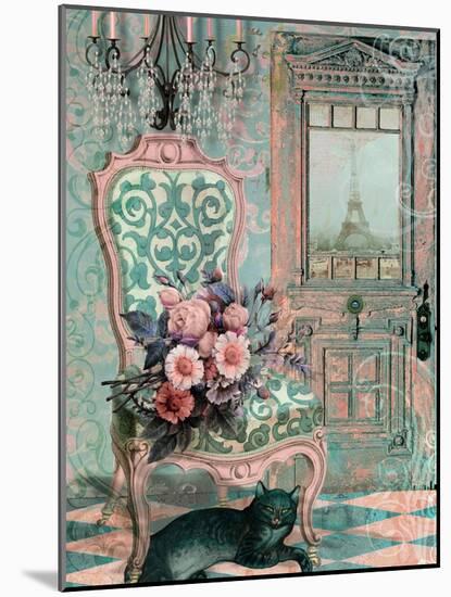 Marcie in Paris-Mindy Sommers-Mounted Giclee Print