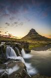 Snaefellsness Peninsula, Iceland. Midnight Sun at the Kirkjufell Mountain.-Marco Bottigelli-Photographic Print