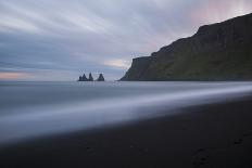 Snaefellsnes Peninsula, Western Iceland, Iceland. Londrangar sea stack and coastal cliffs at sunset-Marco Bottigelli-Framed Photographic Print