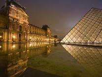 Palais Du Louvre Pyramid at Night, Paris, France, Europe-Marco Cristofori-Photographic Print