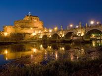 St. Angelo Castle and St. Angelo Bridge, Rome, Lazio, Italy-Marco Cristofori-Photographic Print