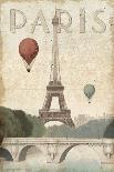City Skyline Paris Vintage V2-Marco Fabiano-Art Print