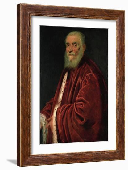 Marco Grimani, Venetian Senator (Died 1583), 1576-1583-Jacopo Robusti Tintoretto-Framed Giclee Print